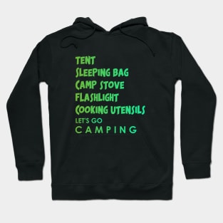 Camping equipment Hoodie